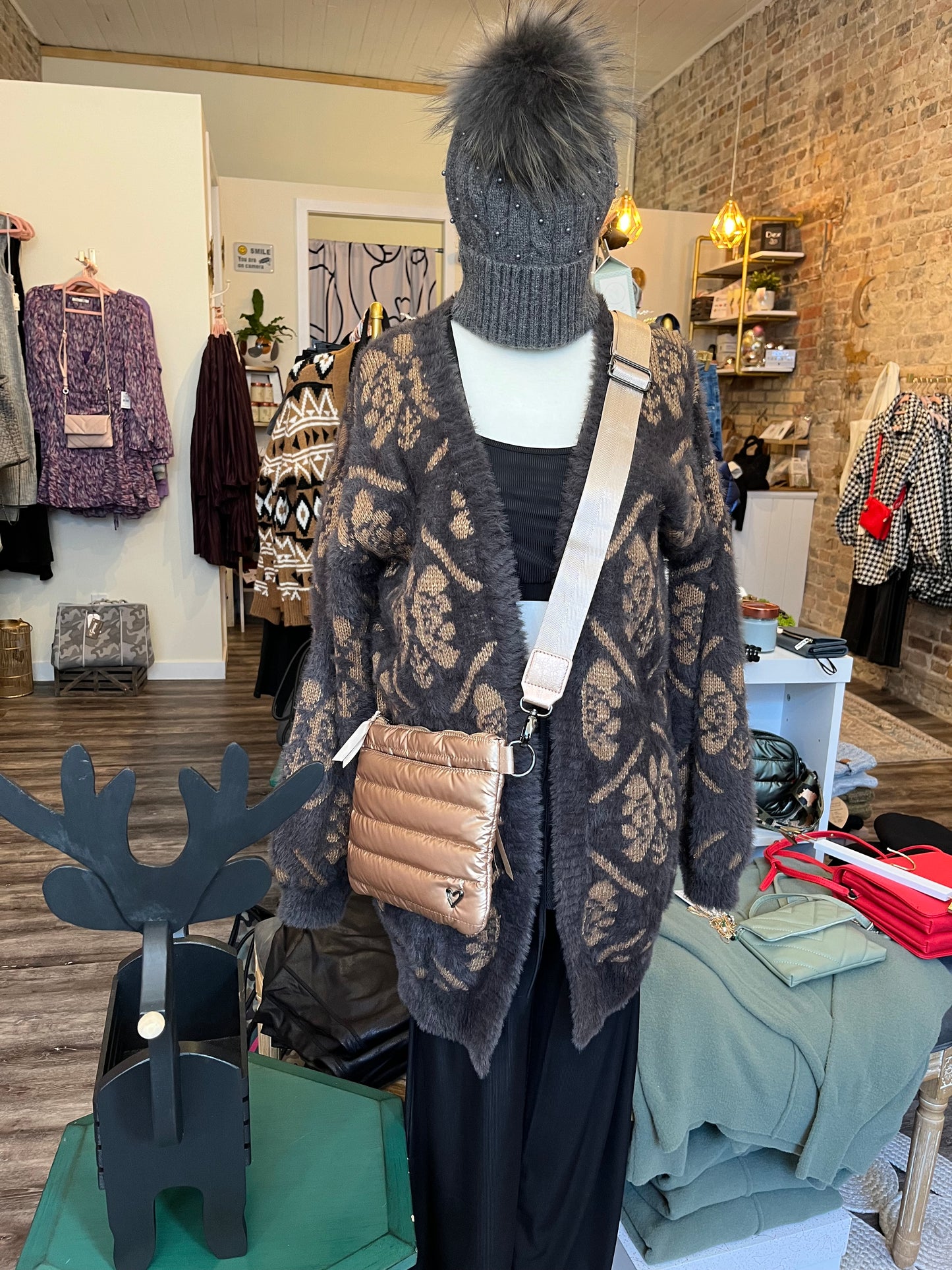 Lurex Eyelash Cardigan