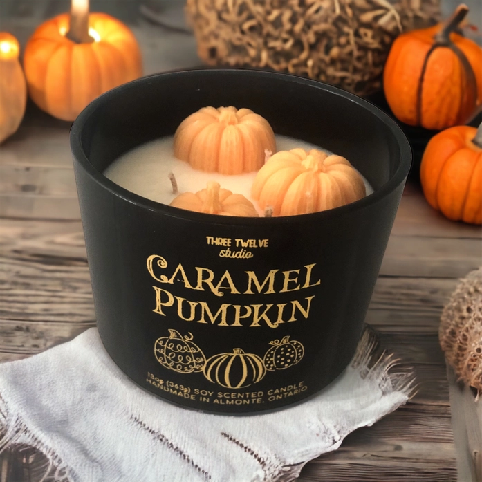 Pumpkin Caramel 3-Wick Soy Candle