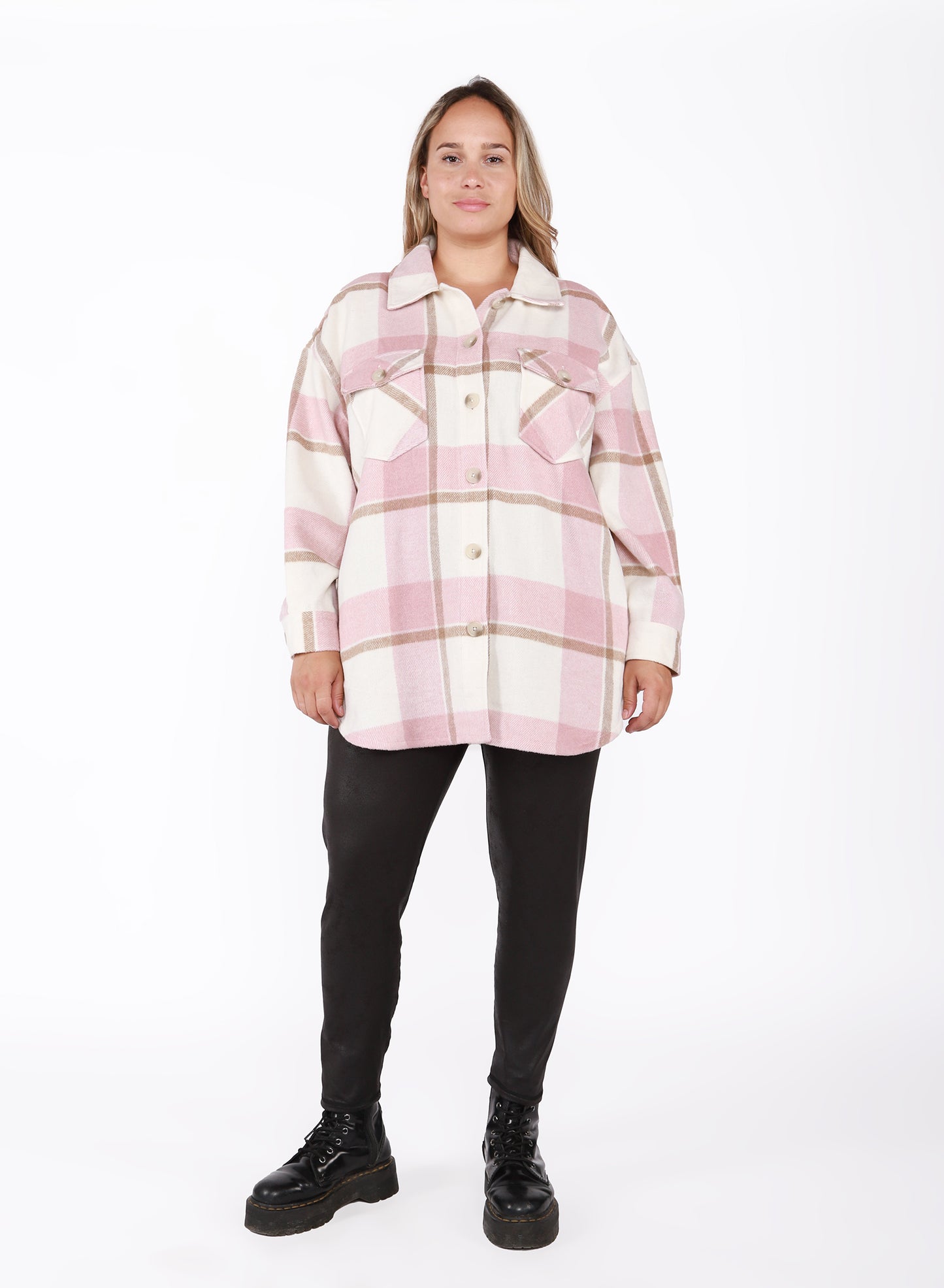 The Pink Plaid Shacket
