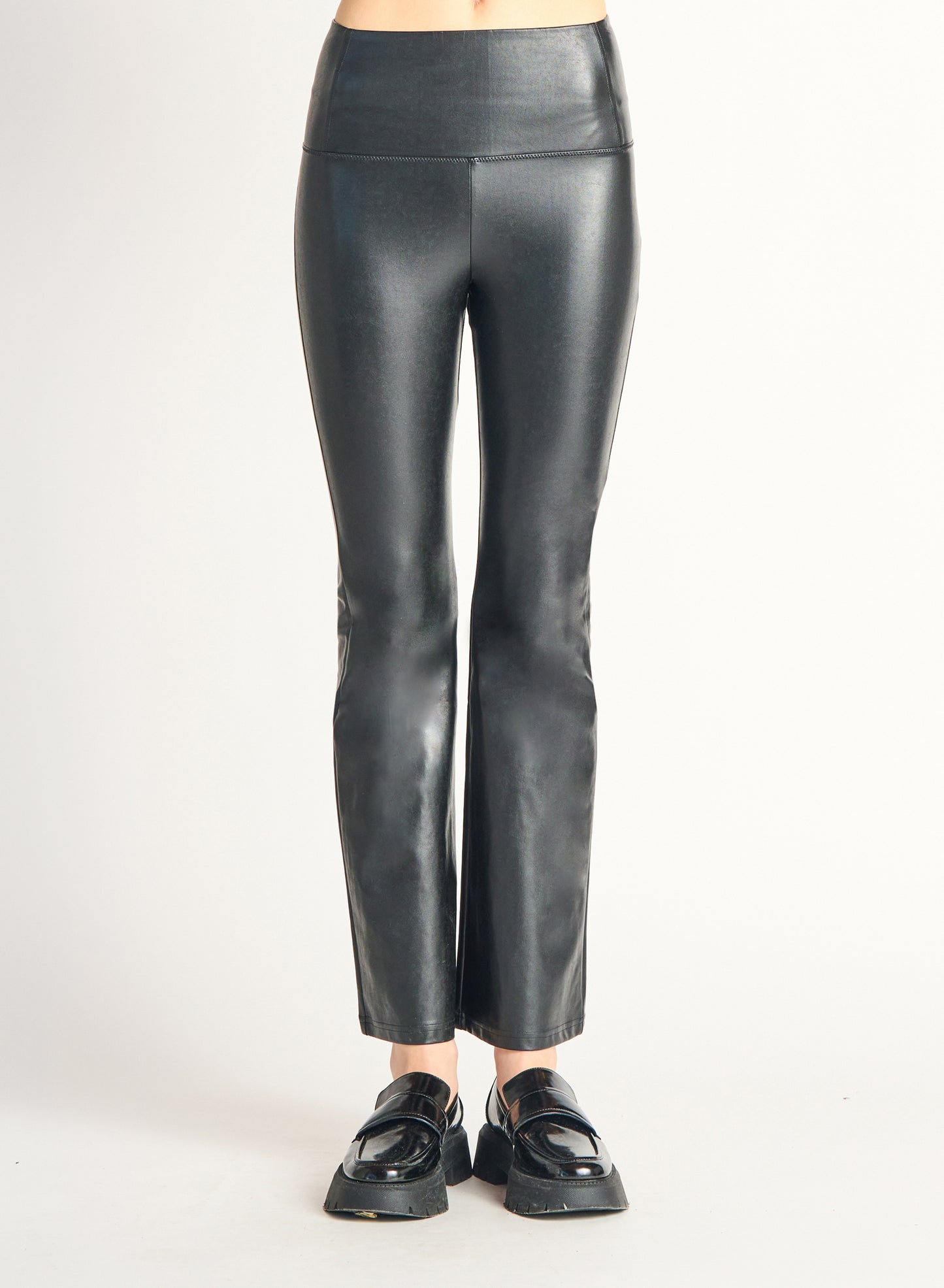 Flared Pleather Legging