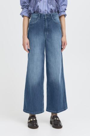 Cropped Blue Denim Jean
