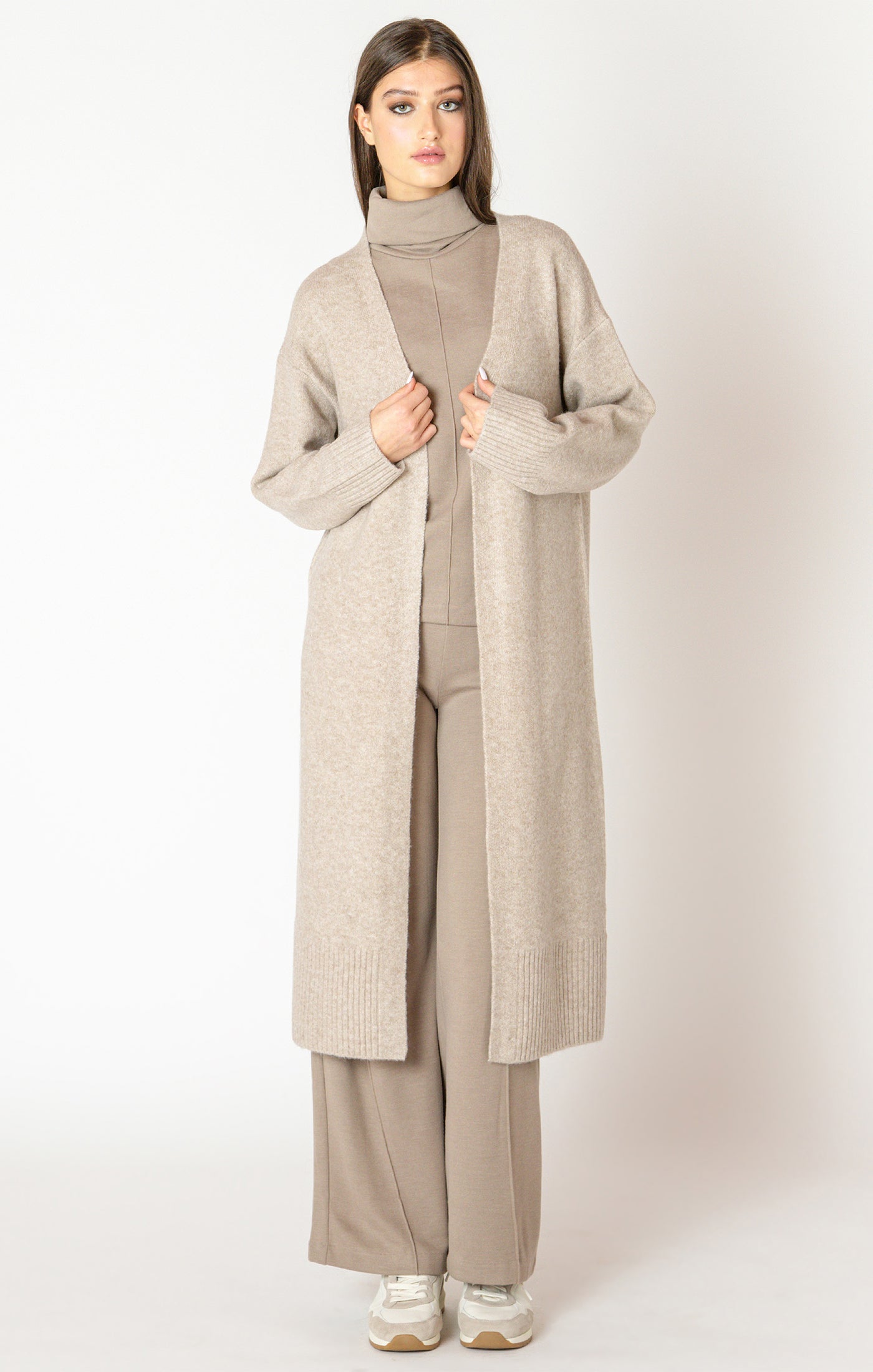 Longline Open Cardigan