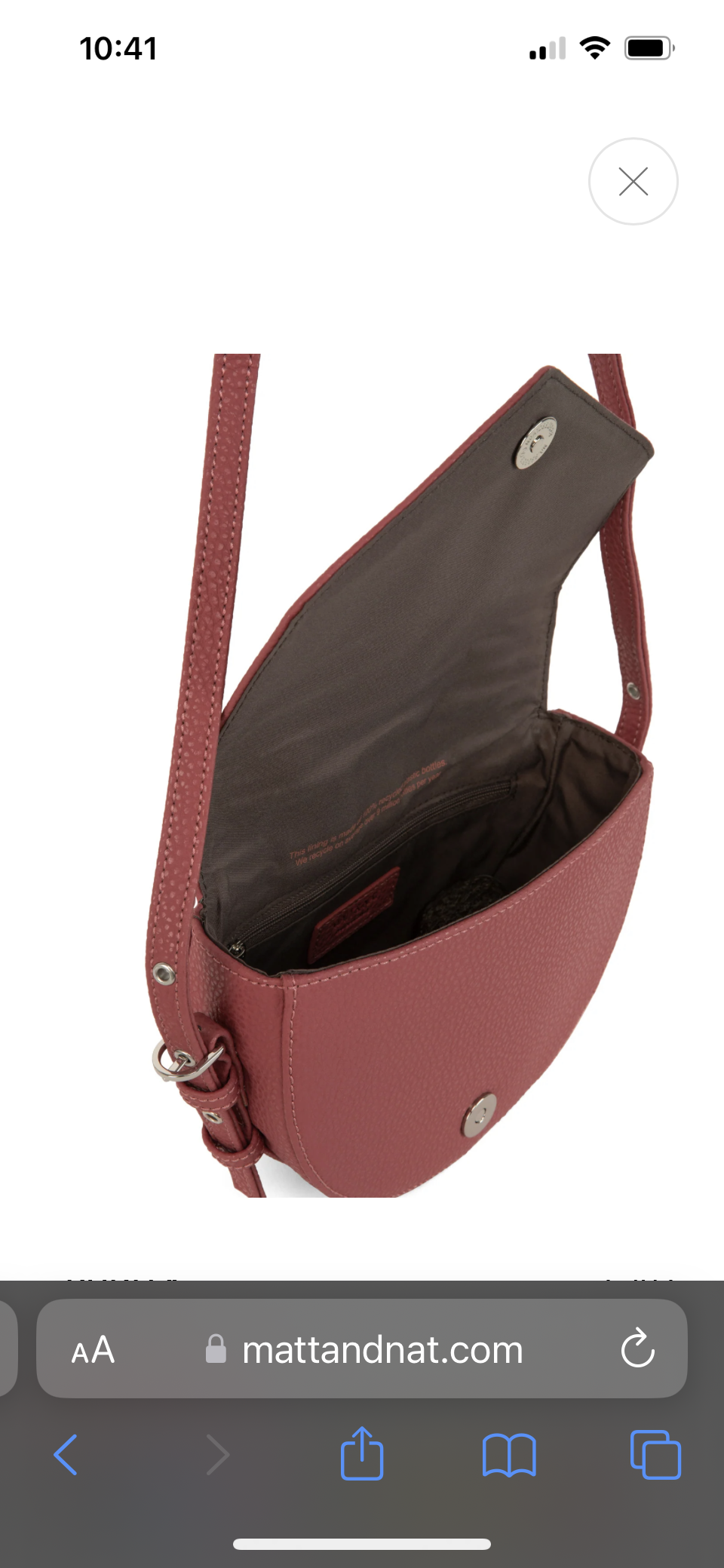 Matt & Natt Twill Crossbody