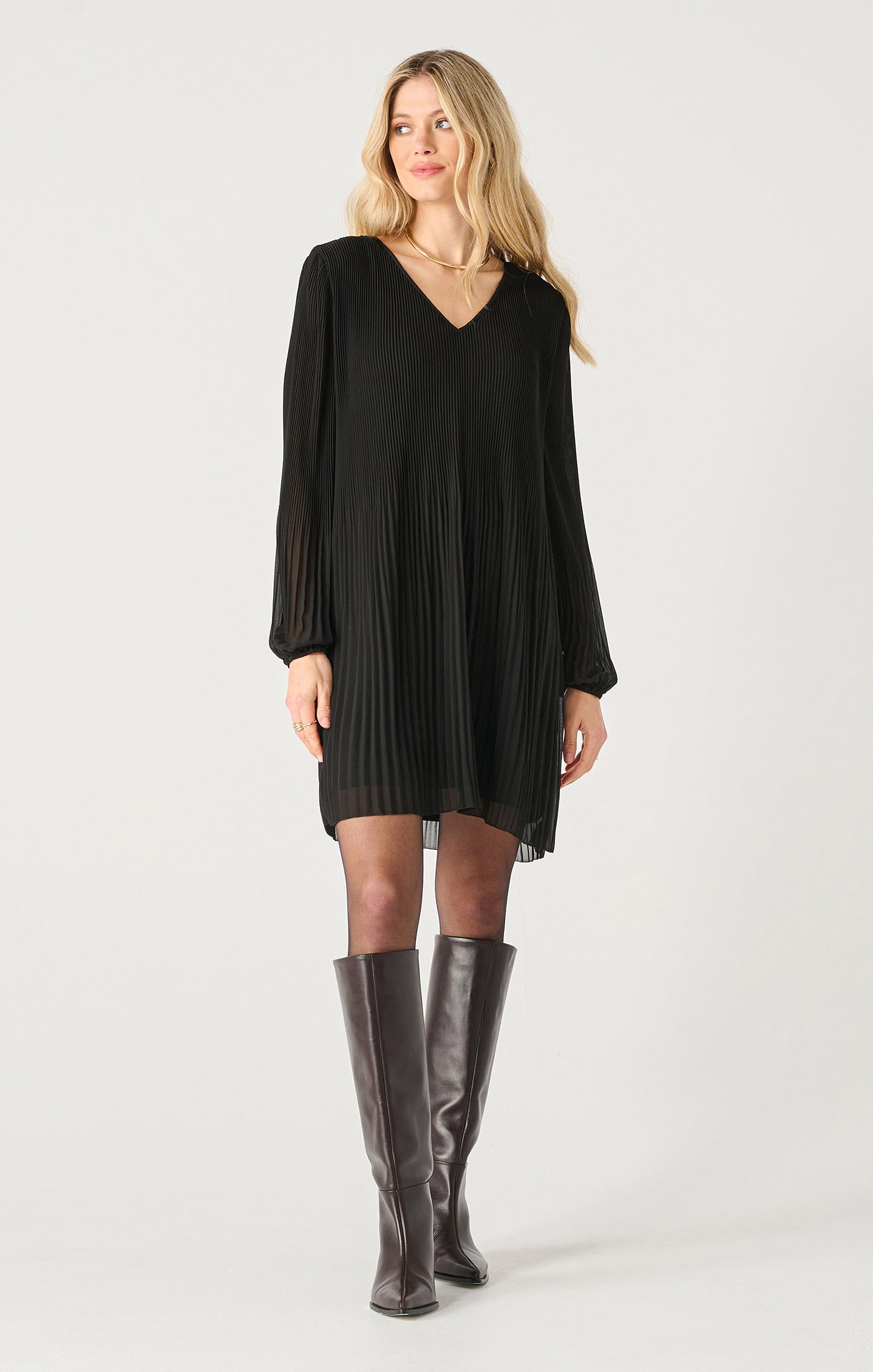 The Little Black Pleated Dress