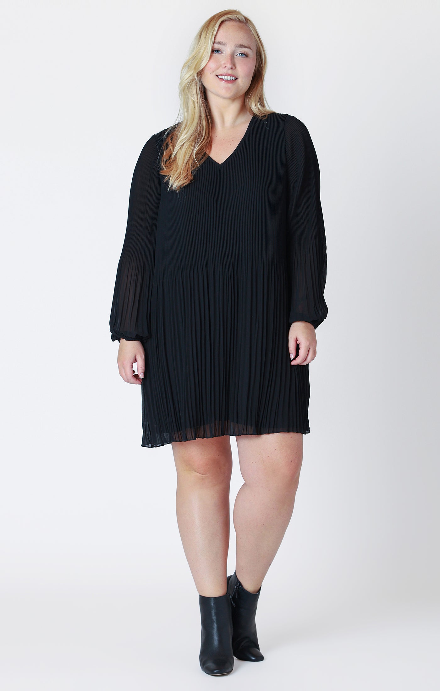 The Little Black Pleated Dress
