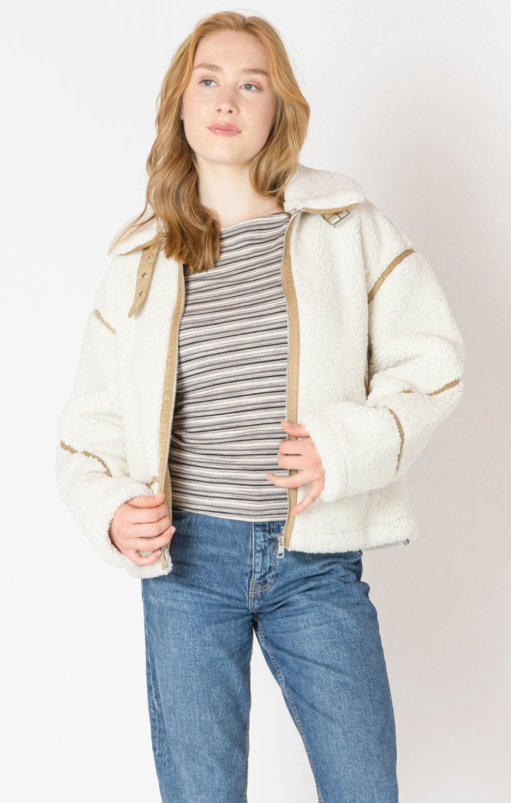 Contrast Fleece Jacket